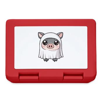 Cochon HalloweenSanglier fantôme - Boîte à goûter - rouge - Devant