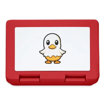 Duck Halloween Funny Ghost - Lunchbox - red - Front