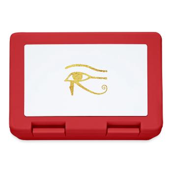 Oeil d’Horus Protection Puissance Symbole Egypte Udjat - Boîte à goûter - rouge - Devant
