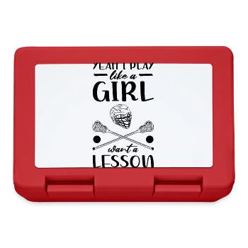 Lacrosse Girls - Lunchbox - red - Front