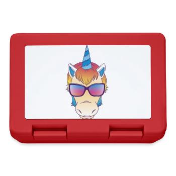 Unicorn Children Design - Brotdose - Rot - Vorne