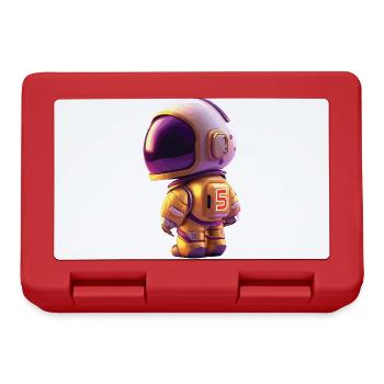 Space Kid Young Astronaut Birthday Five - Lunchbox - red - Front