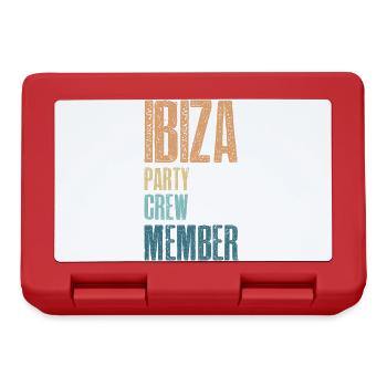 Ibiza Party Crew - Lunchbox - red - Front