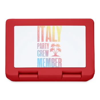 Italie Party Crew - Boîte à goûter - rouge - Devant