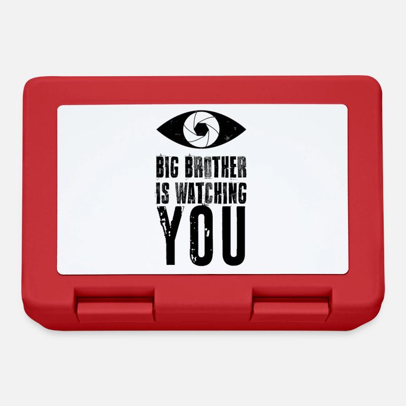 Big Brother vous contrôle - Boîte à goûter - rouge