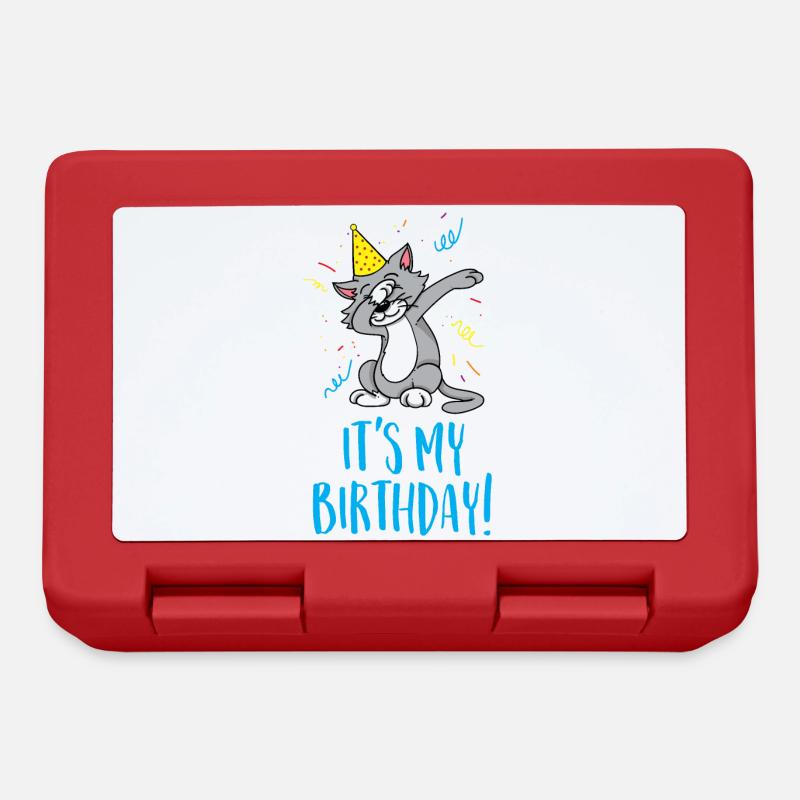 C'est mon anniversaire - Boîte à goûter - rouge