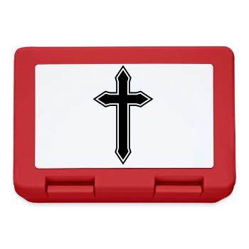 Icône de symbole de croix - Boîte à goûter - rouge - Devant