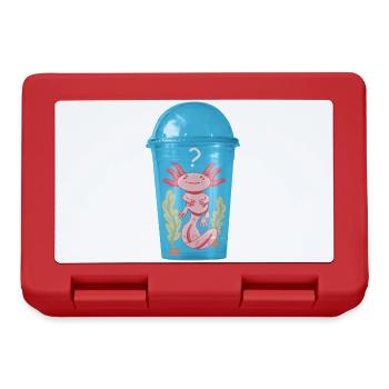 Ocelot fish in plastic cup - Lunchbox - red - Front
