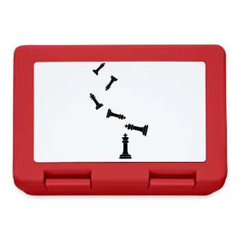 Chess piece King - Lunchbox - red - Front
