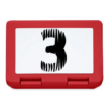 Maillot numéro 3 - Boîte à goûter - rouge - Devant