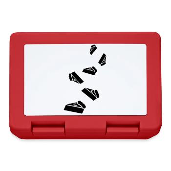 Cake cheesecake icon - Lunchbox - red - Front