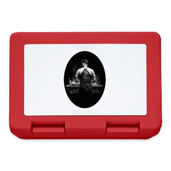 BBQ Lover white - Lunchbox - red - Front