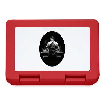 Né pour griller blanc - Boîte à goûter - rouge - Devant