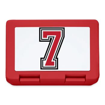 7 number symbol - Lunchbox - red - Front
