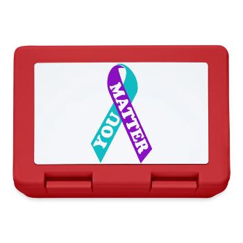 YOU MATTER Suicide Awareness Ribbon - Lunchbox - red - Front
