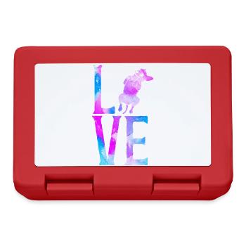 Chihuahua Chihuahueño Watercolor - Lunchbox - red - Front