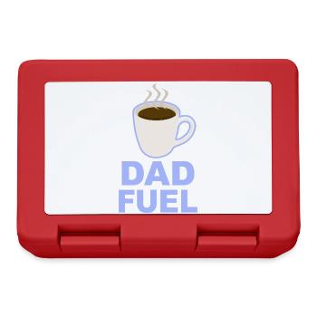 Dad Fuel – Kaffeebetriebenes Papa-Design - Brotdose - Rot - Vorne