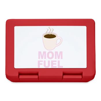 Mom Fuel – Coffee Powered Mom Design - Brotdose - Rot - Vorne