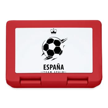Spain Football Supporter Soccer Fan Design - Lunchbox - red - Front