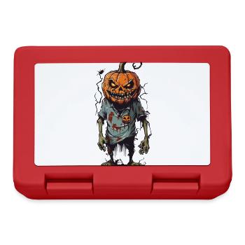 Zombie Pumpkin Halloween Cartoon Monster - Lunchbox - red - Front