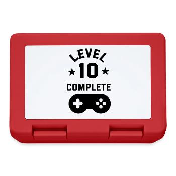 10th birthday level complete - Lunchbox - red - Front