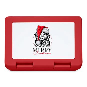 Santa Newfoundland Merry Christmas Neufi Wilsigns - Lunchbox - red - Front