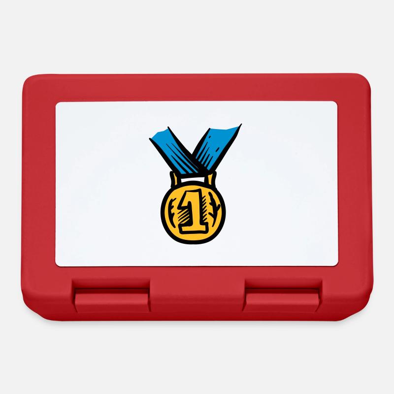 Medaille - Brotdose - Rot