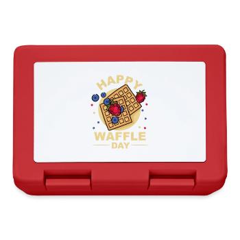 Waffle Day - Lunchbox - red - Front