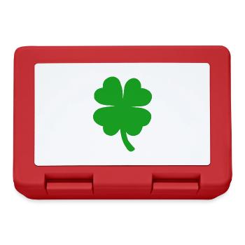 Lucky Clover New Year Four-leaf clover clover clover - Lunchbox - red - Front