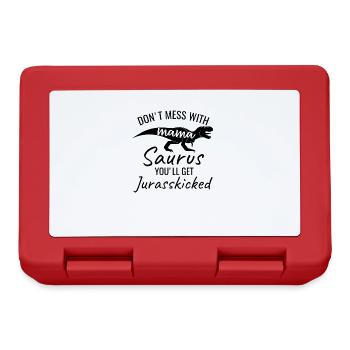 Don't mess with Mama Saurus - Lunchbox - red - Front