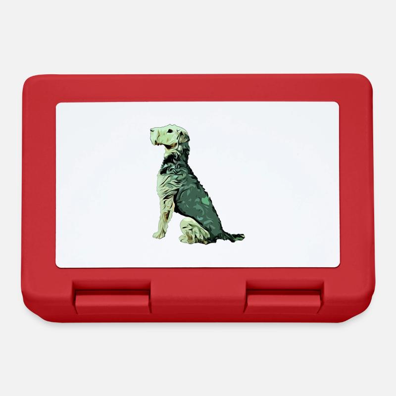 Airedale Terrier - Brotdose - Rot