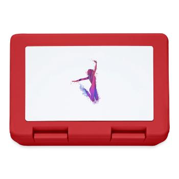 sauter, danse, danseur, graffiti, rose, rose - Boîte à goûter - rouge - Devant
