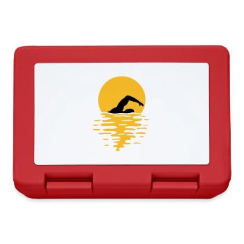 Meer Sonne Schwimmer - Brotdose - Rot - Vorne