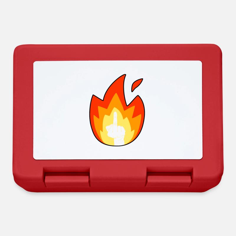 Emoji doigt de feu - Boîte à goûter - rouge