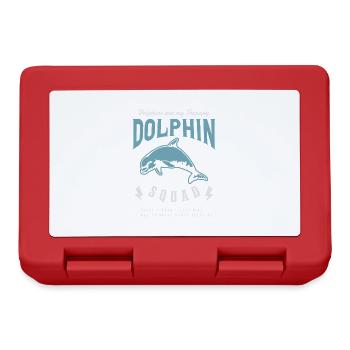 Escouade de dauphins Animaux marins Nature - Boîte à goûter - rouge - Devant