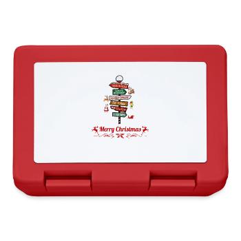 Merry Christmas - Lunchbox - red - Front