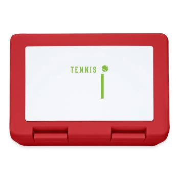 Fille aime le tennis, la balle d'été, les sports, - Boîte à goûter - rouge - Devant