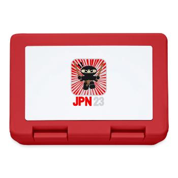 ANIME SAMURAI FASHION DESIGN, Japan Kawaii Anime - Lunchbox - red - Front