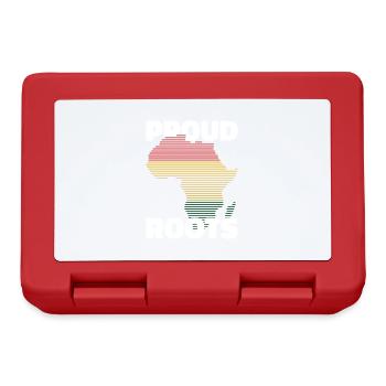 black history month Africa roots Geeschenk - Lunchbox - red - Front