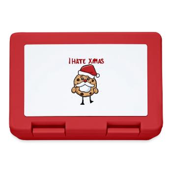 Je déteste Noël en colère Gâteau aux biscuits Noël - Boîte à goûter - rouge - Devant