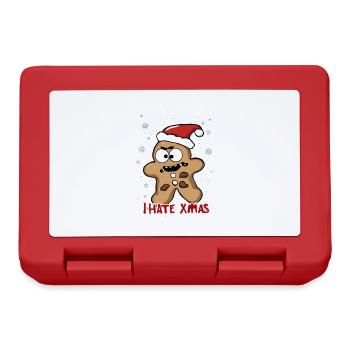Je déteste Noël Gâteau aux biscuits en colère Noël - Boîte à goûter - rouge - Devant