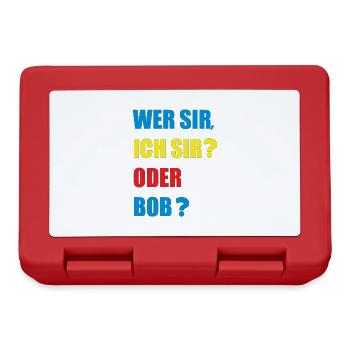 Who, sir - Lunchbox - red - Front