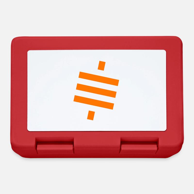 Bitcoin Satoshi BTC Stack Sats Hodl Crypto Logo - Lunchbox - red