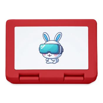 VR Gaming Bunny: Virtual Adventures - Lunchbox - red - Front