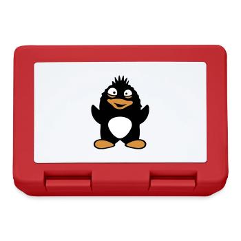 pingouin mignon agitant stupide fou oiseau drôle - Boîte à goûter - rouge - Devant