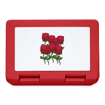 Roses - Boîte à goûter - rouge - Devant
