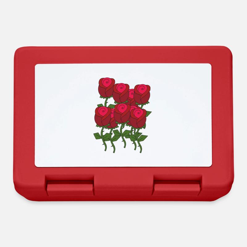 rosen - Brotdose - Rot