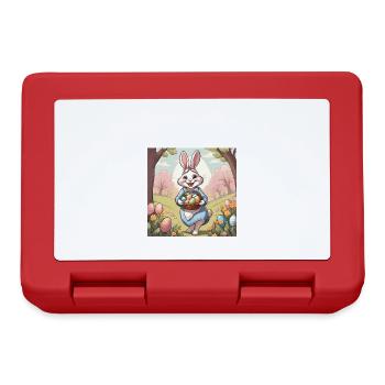 Mom Bunny Easter Bunny Gift - Lunchbox - red - Front