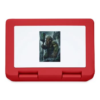 Riese Mythologie Giant Geschenk - Brotdose - Rot - Vorne