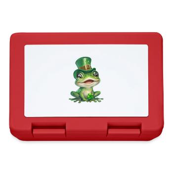 St. Patrick's Day Frosch Geschenk - Brotdose - Rot - Vorne